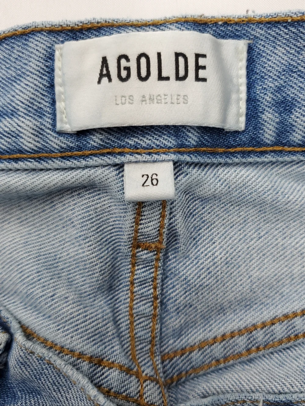 AGOLDE 90s Womens Loose Fit Jeans in Snapshot/Light-Blue Straight-Leg Size 26 - Picture 2 of 15